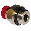 空圧ストレートねじ付きアダプタ コネクタA：M5、オス コネクタB：プッシュイン6 mm チューブねじ込み 1袋 10個入 NORGREN