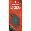 AJ-678 USB充電&同期ケーブル 1.2m C-C PD100W BK カシムラ 67162326