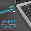 AJ-678 USB充電&同期ケーブル 1.2m C-C PD100W BK カシムラ 67162326