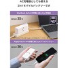 EC-C51LWF モバイルバッテリー コンセント一体型 10000mAh PD 35W PPS対応 USB-Cケーブル内蔵 2台同時 LED残量1%表示 エレコム 67162649