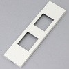 NKシリーズ家具・機器用プレート 2個口 (PW色) 神保電器