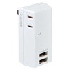 タップ(USBポートx2個、コンセント2個)AC100V/14A EA940CDシリーズ エスコ