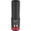 SHOCKWAVE IMPACT DUTY ディープインパクトソケット 3/8インチ(9.5mm)角 11mm ミルウォーキーツール