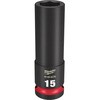 SHOCKWAVE IMPACT DUTY ディープインパクトソケット 1/2インチ(12.7mm)角 15mm ミルウォーキーツール