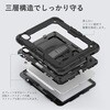 mat-spcase-pen-air11 タッチペン付き iPad Air M4/M3/M2 対応 ケース 耐衝撃 と iPad用タッチペン と 保護フィルム の3点セット 11インチ Pencil収納 カバー 2026 2025 2024 第8世代 第7世代 第6世代 互換品 メディアカバーマーケット 68301007