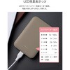 LN-MBMZ50WH 半固体モバイルバッテリー 燃えにくい モバイルバッテリー「MOEZ」 5000mAh PSE適合 燃えにくい 防火 耐火 安心安全設計 USB Type-C&Aの2ポート バッテリー残量ランプ搭載 軽量 小型 LEPLUS NEXT 68301540