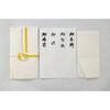 ス-1128 不祝儀袋 自然色 大阪折 黄白7本 短冊入 スズキ紙工 68484319