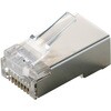 LD-SRJ45T10V2 RJ45 LANコネクタ Cat5e STP 10個 自作用 単線・より線 両対応 金メッキ エレコム 68514358