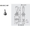 MS500HMF-K スイッチ トグルタイプ 操作部色黒 ON-OFF-ON ミヤマ電器 68591839