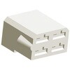 コネクタハウジング 4極 AMP FASTIN-FASTON ナチュラル 1袋 25個入 TE Connectivity Japan(旧:TYCOELECTRONICS(タイコエレクトロニクス))
