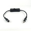 DCジャック 2.1mmからDCプラグ2.1mmへの変換ケーブル(スイッチ付き 32cm) GB