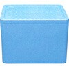 BCF21BL-16D-2 発泡スチロール製クーラーボックス バイオクールフレッシュ21 ブルー 保冷材付き トレンドサイン 68636036