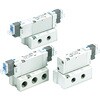 SYJ7140-5HSE SYJ7000 Series 5ポートソレノイドバルブ 弾性体シール ベース配管形 バルブ単体 SMC 68645284