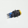 YJ-LA16-22DN/Y12VY Φ16LED照光式押しボタンスイッチ(黄・モメンタリ・12V) YIJIA 68655311