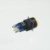 YJ-LA16-22DNZS/Y12VY Φ16LED照光式押しボタンスイッチ(黄・オルタネイト・12V) YIJIA 68655320