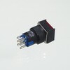 YJ-LA16-22BNZS/FR Φ16押しボタンスイッチ(赤・オルタネイト) YIJIA 68655356