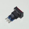 YJ-LA16-22DNZS/J3VR Φ16LED照光式押しボタンスイッチ(赤・オルタネイト・3V) YIJIA 68655618