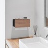 10114 ウォールペーパータオルディスペンサー リン 石こうボード壁対応 ブラウン 山崎実業 68764145
