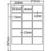 カラーレーザー用マットタイプラベル nana(東洋印刷)