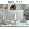 JN-IPST27U-FLDC6 27型/3840×2160/HDMI×1、DP×1、USB-C×1/ホワイト/スピーカー有/2年保証 JAPANNEXT 68790045
