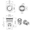 MPS-1224B-O-20AP-SUS LED防水プッシュスイッチ 20A 電源マークタイプ SUS製 マリンテック 68803905