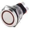 MPS-1224R-O-20A-SUS LED防水プッシュスイッチ 20A オルタネイト式 マリンテック 68803939