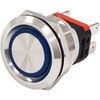 MPS-1224B-O25-SUS LED防水プッシュスイッチ25mm 20A オルタネイト式 青色 マリンテック 68816137