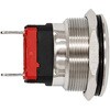 MPS-1224B-O25-SUS LED防水プッシュスイッチ25mm 20A オルタネイト式 青色 マリンテック 68816137