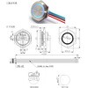 UTS-1224WB-SWL 超薄型LEDプッシュスイッチ コネクタ仕様 マリンテック 68821396