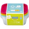楽ちんパック角型600ml 4色組P/OR/G/BU イノマタ化学