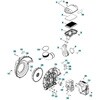 8488K40001 ゼノア エンジンブロワー EBZ7500 部品 Blower housing， air cleaner ゼノア 68853410