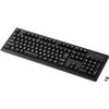 ワイヤレスキーボード 無線 メンブレン 高耐久 メカニカル ブラック エレコム