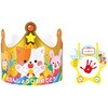 ゴールドお誕生日かんむり&カードセット アーテック