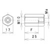 SCU10FF04-25A ネジ変換ユニット メスメス ラクテム 69034756