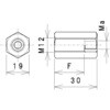 SCU12FF08-30A ネジ変換ユニット メスメス ラクテム 69034799