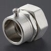 1/2"xG16 ねじ無しコネクター ストレート/厚鋼/ステンレス エスコ