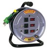 AC125V/15A/10m コードリール スイッチ/アース付 エスコ