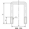 コノ字ボルト(□60×30(鉄/三価ホワイト) 大阪魂