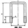 コノ字ボルト(□75×45(鉄/三価ホワイト) 大阪魂