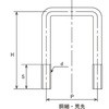 コノ字ボルト(□75×75(鉄/三価ホワイト) 大阪魂