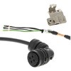ケーブル 電源ケーブル 1S シリーズサーボモータ、230 V 付属 omron(オムロン)