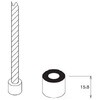 FCP-B12 20�� �P�[�u�����b�N�p�x���� �݂�{���g�p�[���ی�L���b�v �J�i�t�W�d�H 69278645