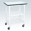 PHR-075PEW 軽量一人用作業台(ポリエステル天板/キャスター付) サカエ 69339500