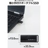 ESD-EXS1000GBK SSD Ot USB3.2 Gen1 Ǐoő400MB/b ^ USB^ |[^u Lbv  GR 69378690