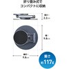 P-DSM360AL01NBK MagSafe マグネット スマホスタンド 台座360°回転 角度調整 折りたたみ 卓上 メタルプレート付属 エレコム 69408486
