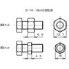 HNUCS5-16 ���`�Z�p�i�b�g SUS304 ���j�t�@�C����/UNC ���^ ���N�e�� 69435689