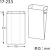 004181109 NF(ノンフッ素) 窓付耐油ガゼットパック HEIKO 69442095