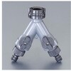 二方コック付コネクター EA124LAシリーズ エスコ