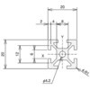 SFF-204 L=50 SF-20E20 SUS(GX[GX) 69551038