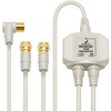 屋内用 入出力ケーブル付分波器 【2K/4K/8K対応】 DXアンテナ